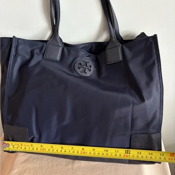 Tory Burch Navy Nylon Tote Bag - Picture 10 of 12